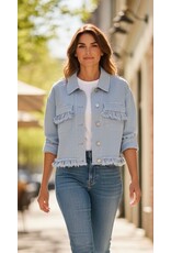 Italie Jas soft Daisy blauw