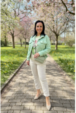 Italie Jas soft sky groen