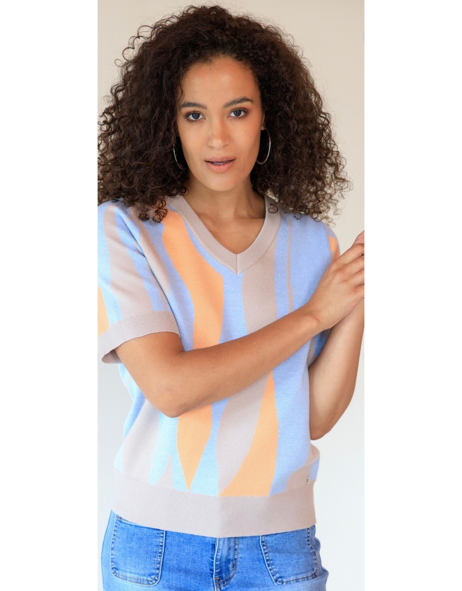 Ivy Beau Trui Vilou sand multi colour