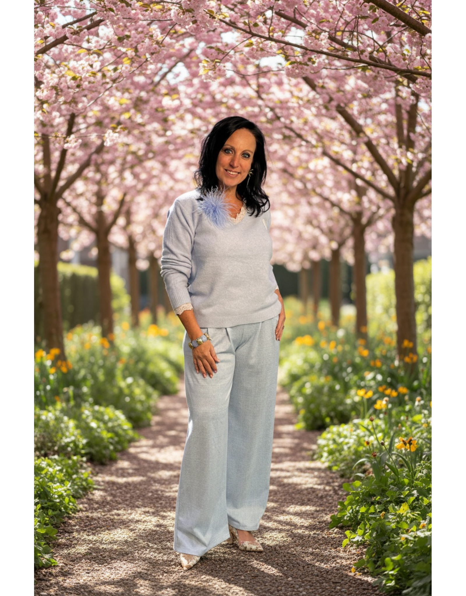 Italie Broek blue grace