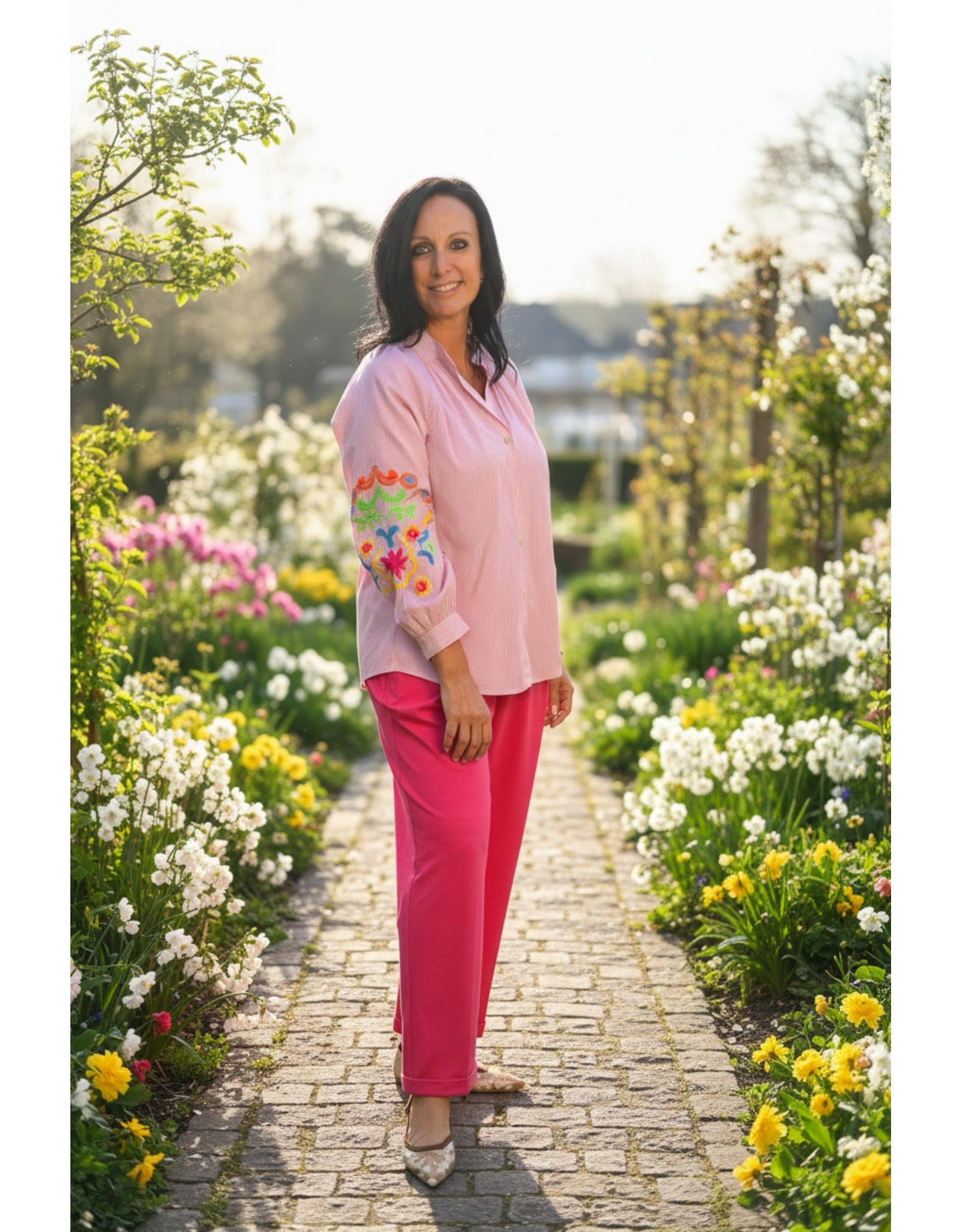 Italie Broek city chic fushia