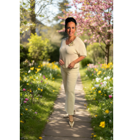 Italie Trui Romantic cream beige