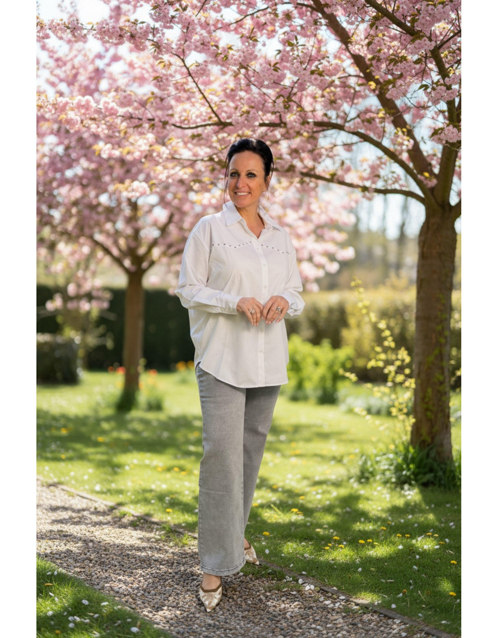 Kaffe Bloes Sanni wit