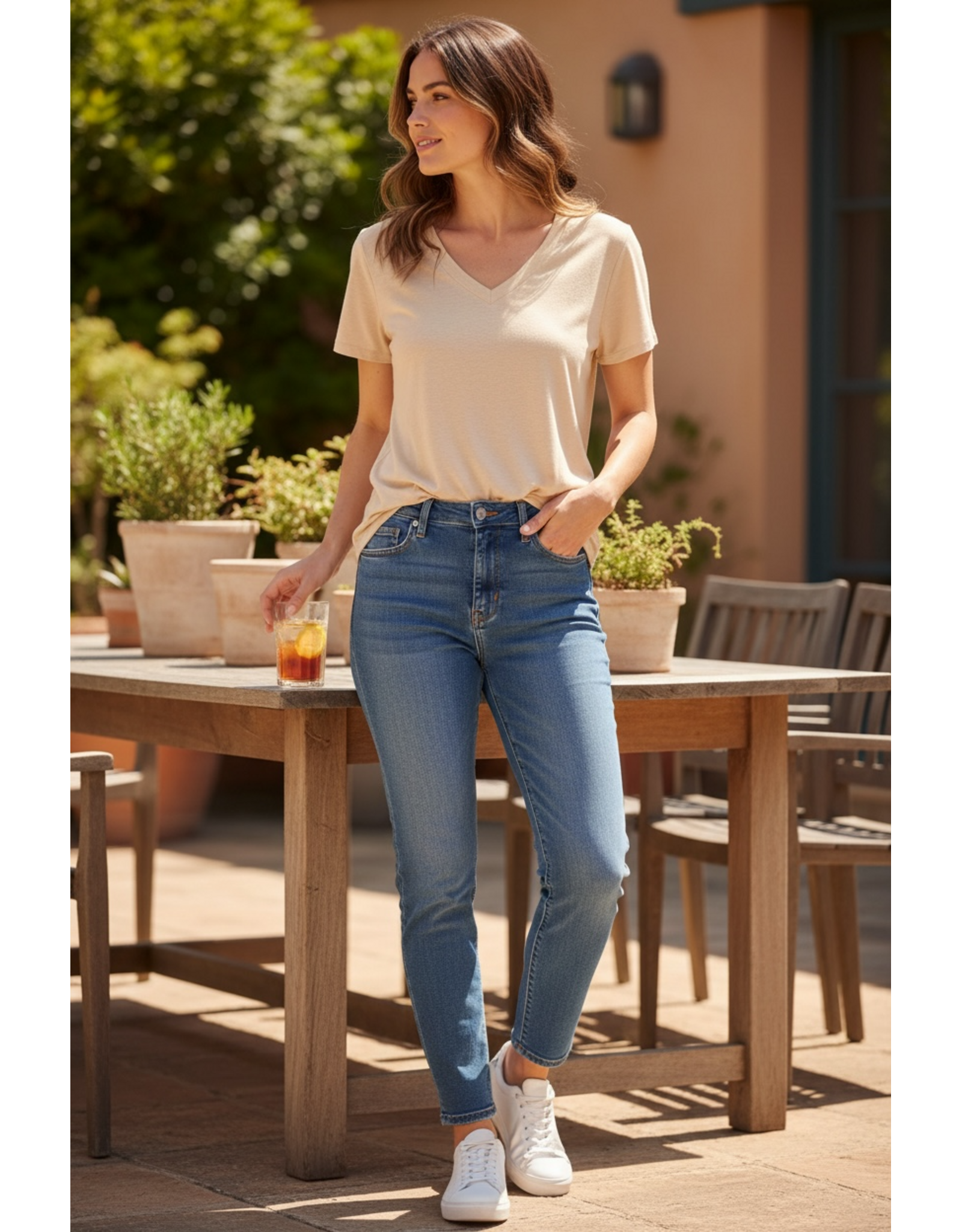 Yest T shirt Kirsten roze