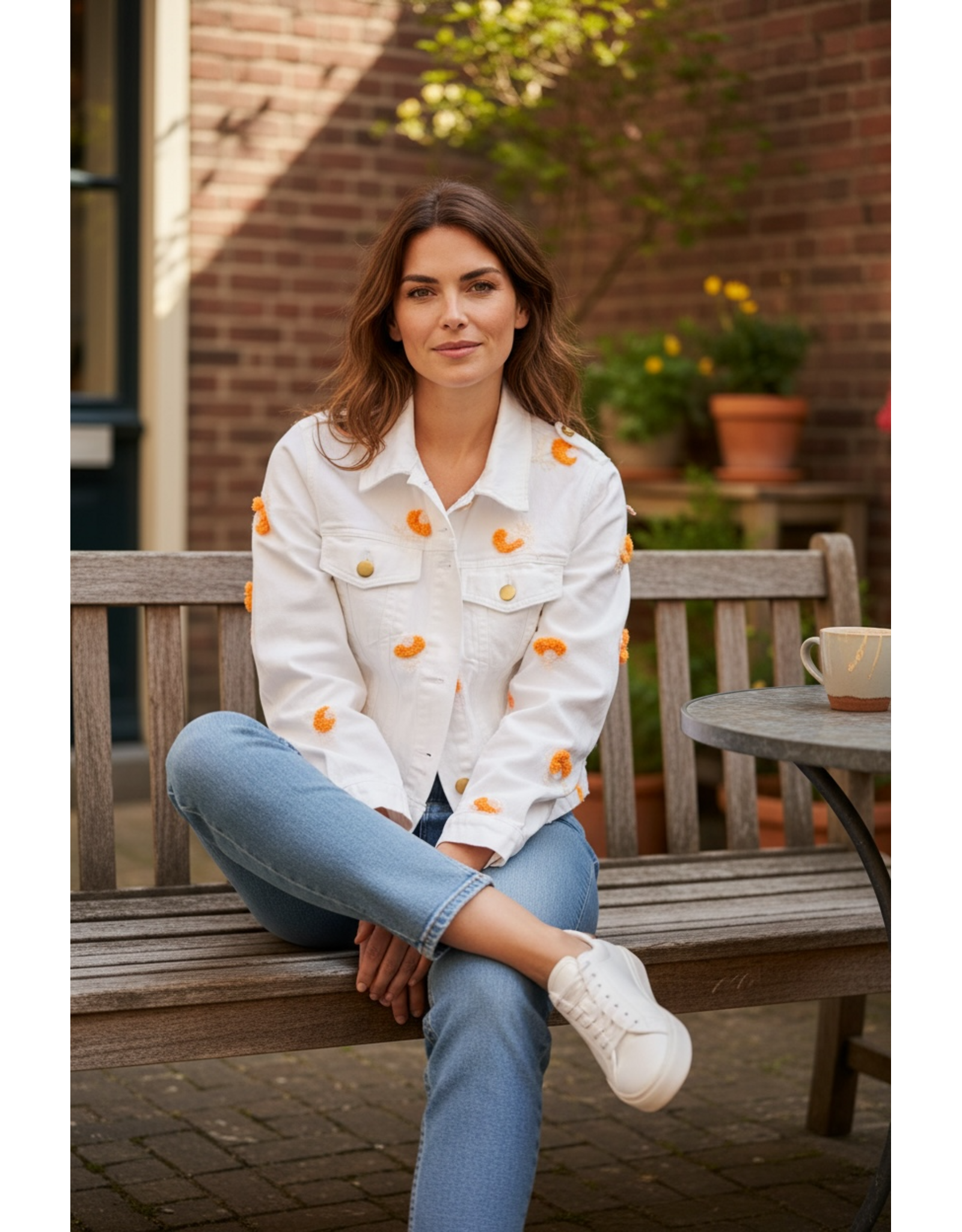 Italie Jas soft bloom wit