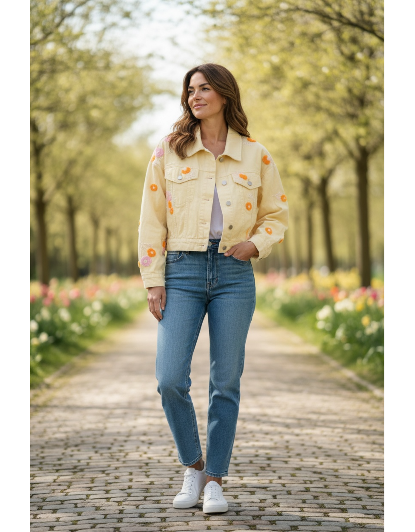 Italie Jas soft bloom geel