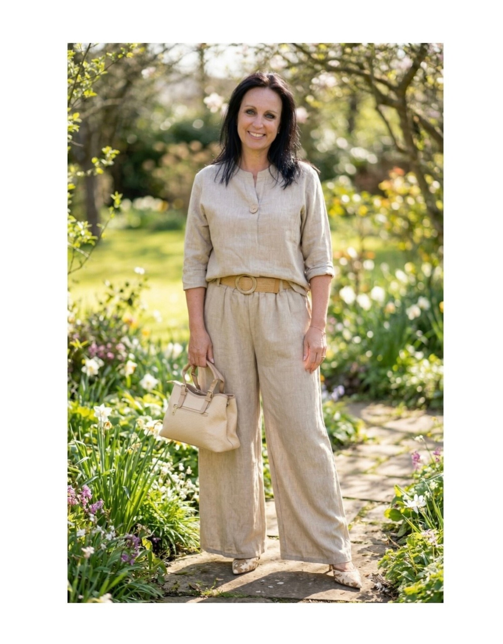 Italie Broek Indra beige