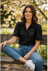 Parijs Bloes Sophia zwart