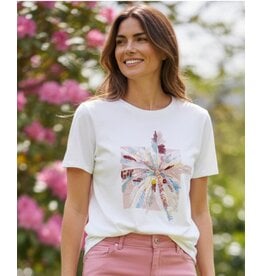 Parijs T shirt soft garden roze