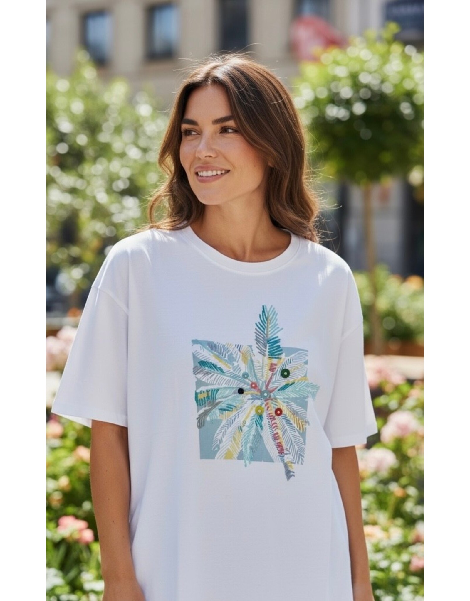 Parijs T-shirt soft garden watergroen