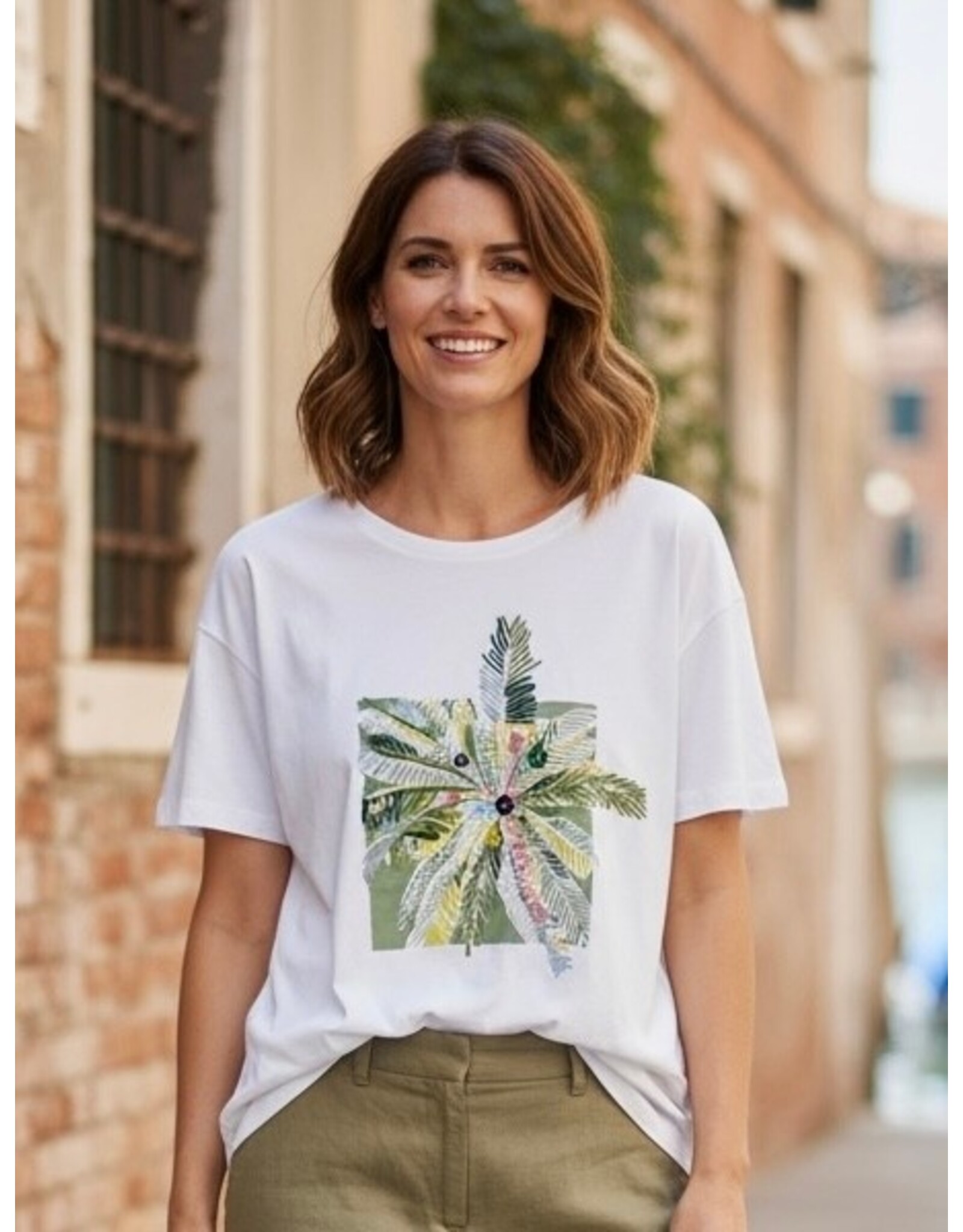 Parijs T shirt soft garden grasgroen