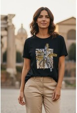 Parijs T shirt soft garden zwart