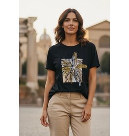 Parijs T shirt soft garden zwart