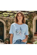 Parijs T shirt soft garden blauw