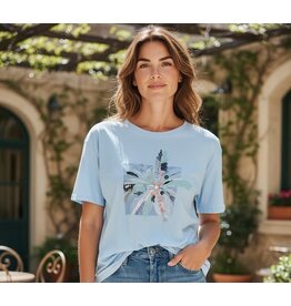 Parijs T shirt soft garden blauw