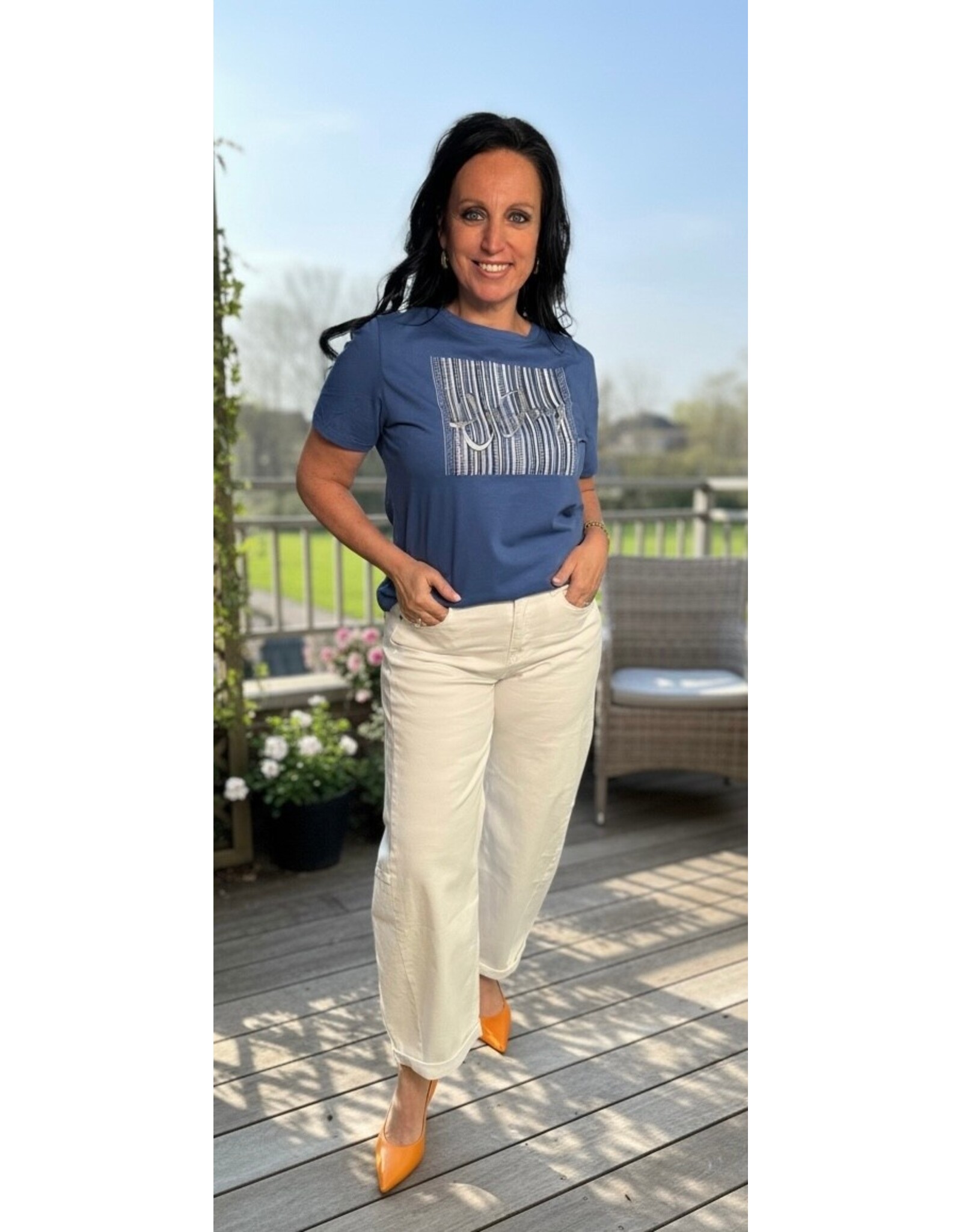 Parijs T-shirt nadia blue