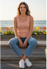 Cream Top Ribba stripe