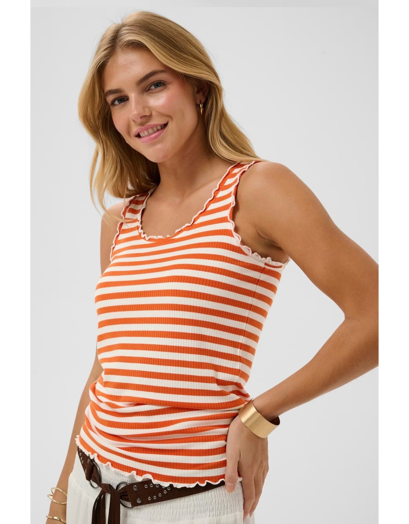 Cream Top Ribba stripe
