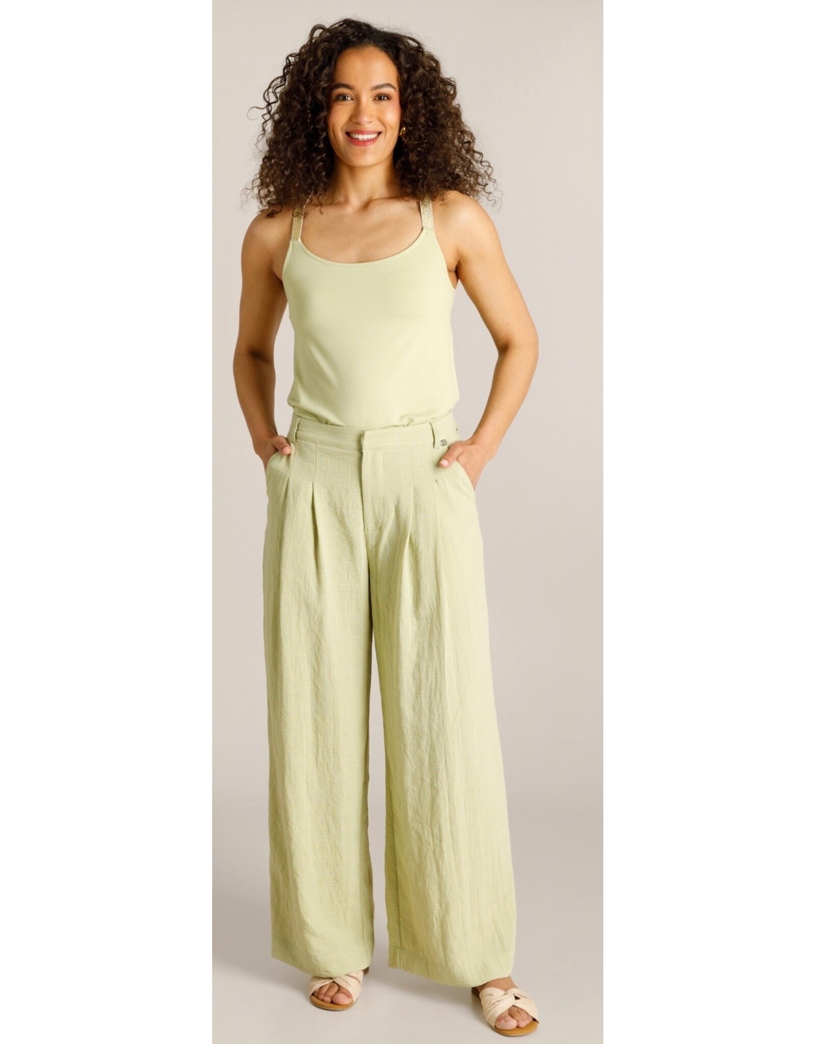 Ivy Beau Broek Ceyda pistachio