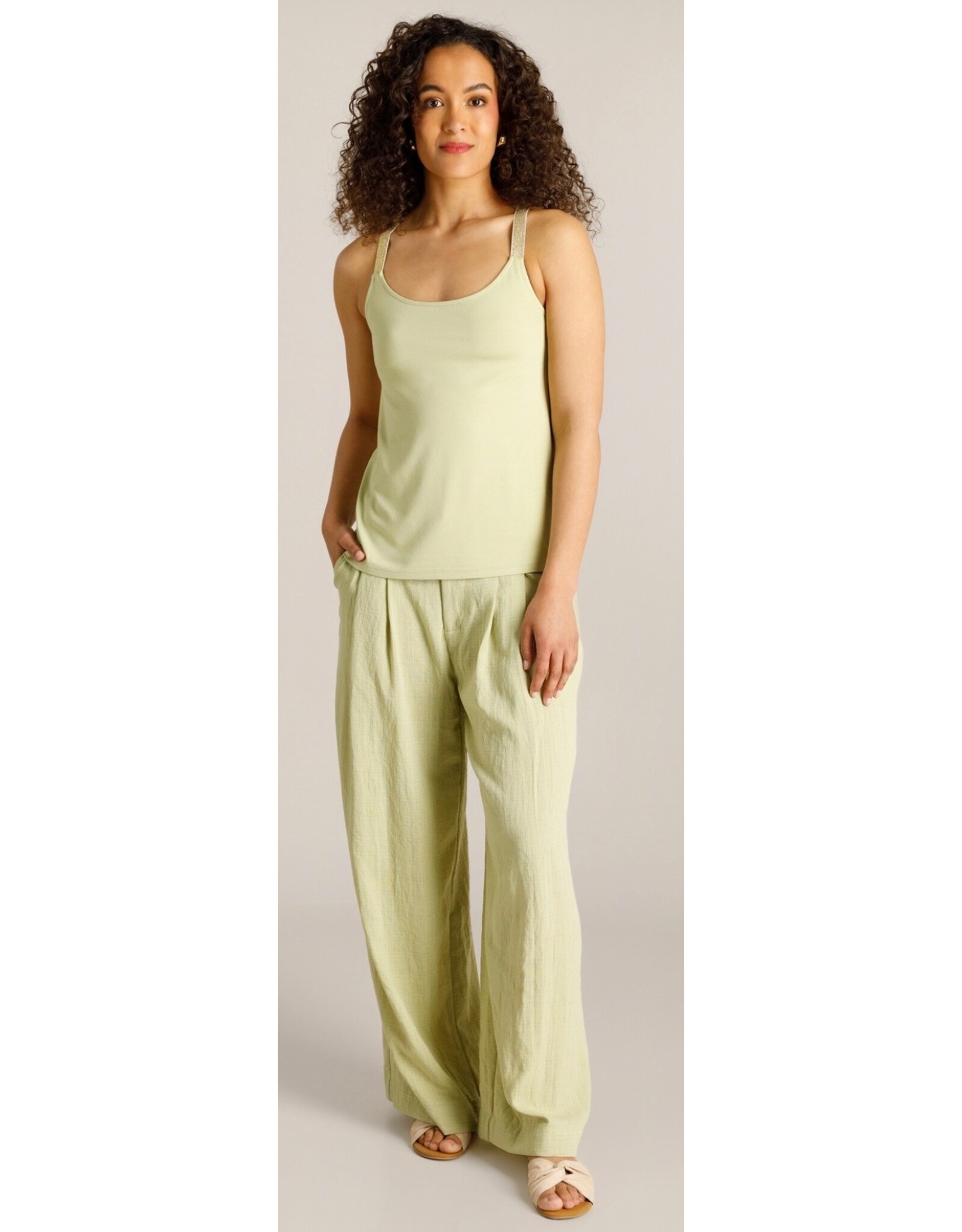 Ivy Beau Broek Ceyda pistachio