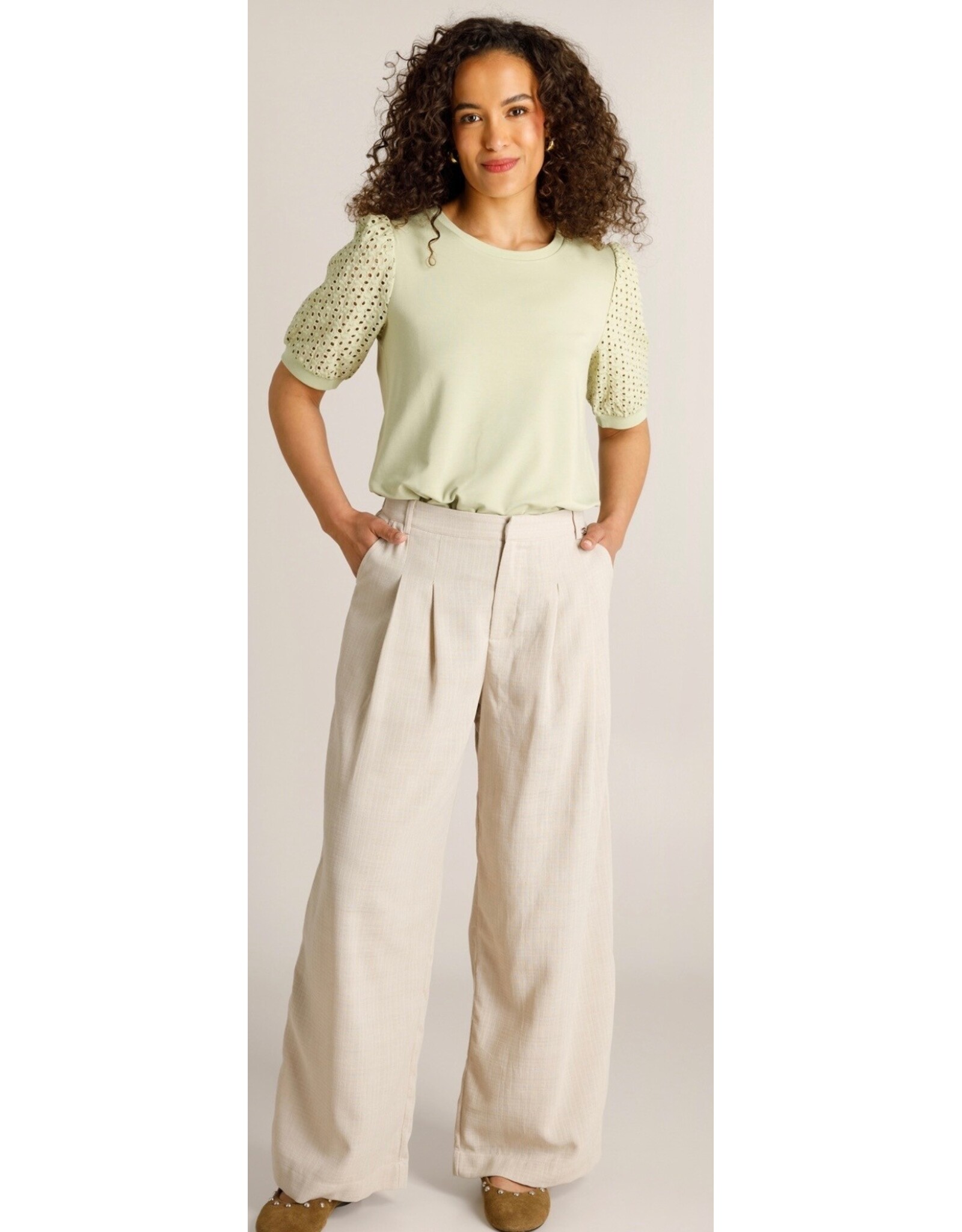 Ivy Beau Broek Ceyda beige