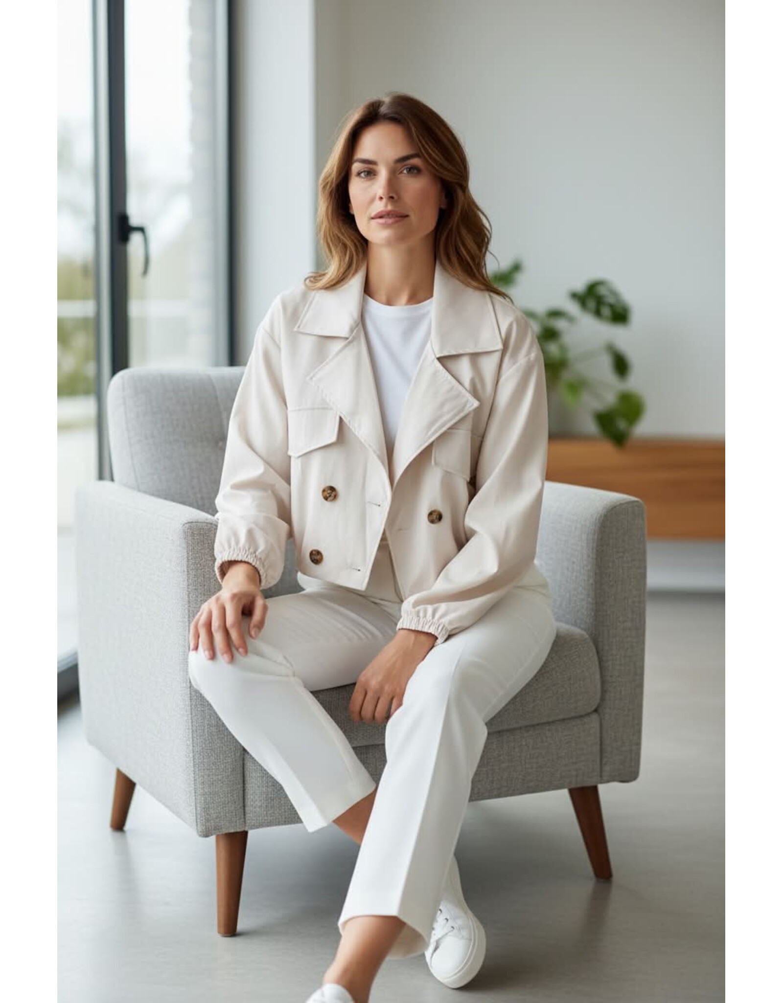 Brussel Jas jolien off white