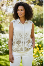 Brussel Bloes manon zonder mouwen /beige