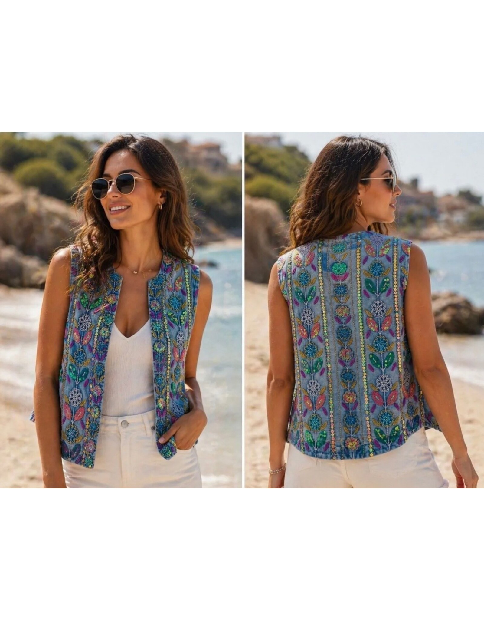 Parijs Gilet Gypsy chic