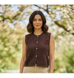 Yest Gilet marvine coffee brown