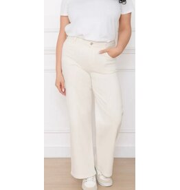 Parijs Jeansbroek folyrose creme