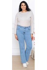 Parijs Jeansbroek folyrose blauw