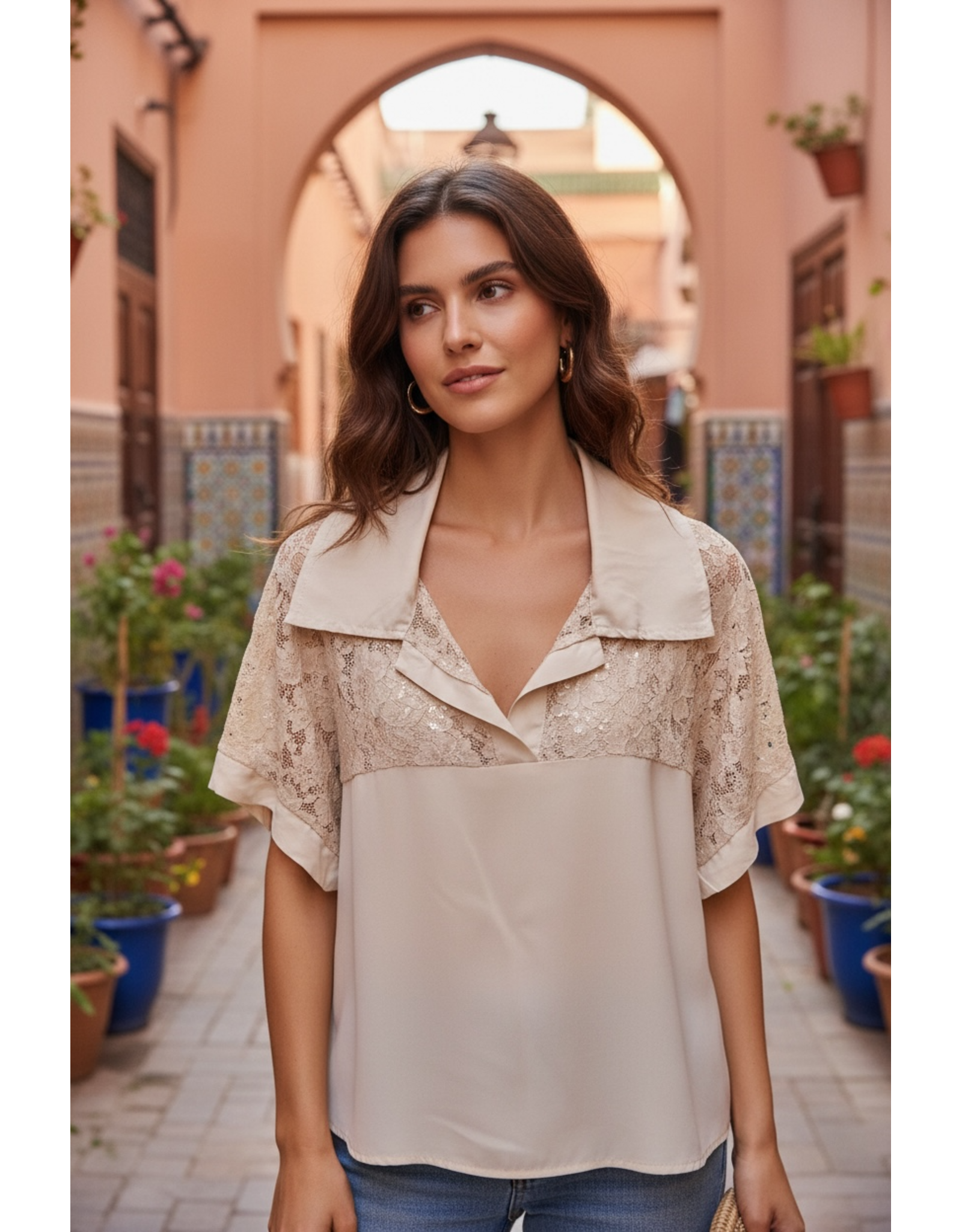 Italie Trui sun kissed beige