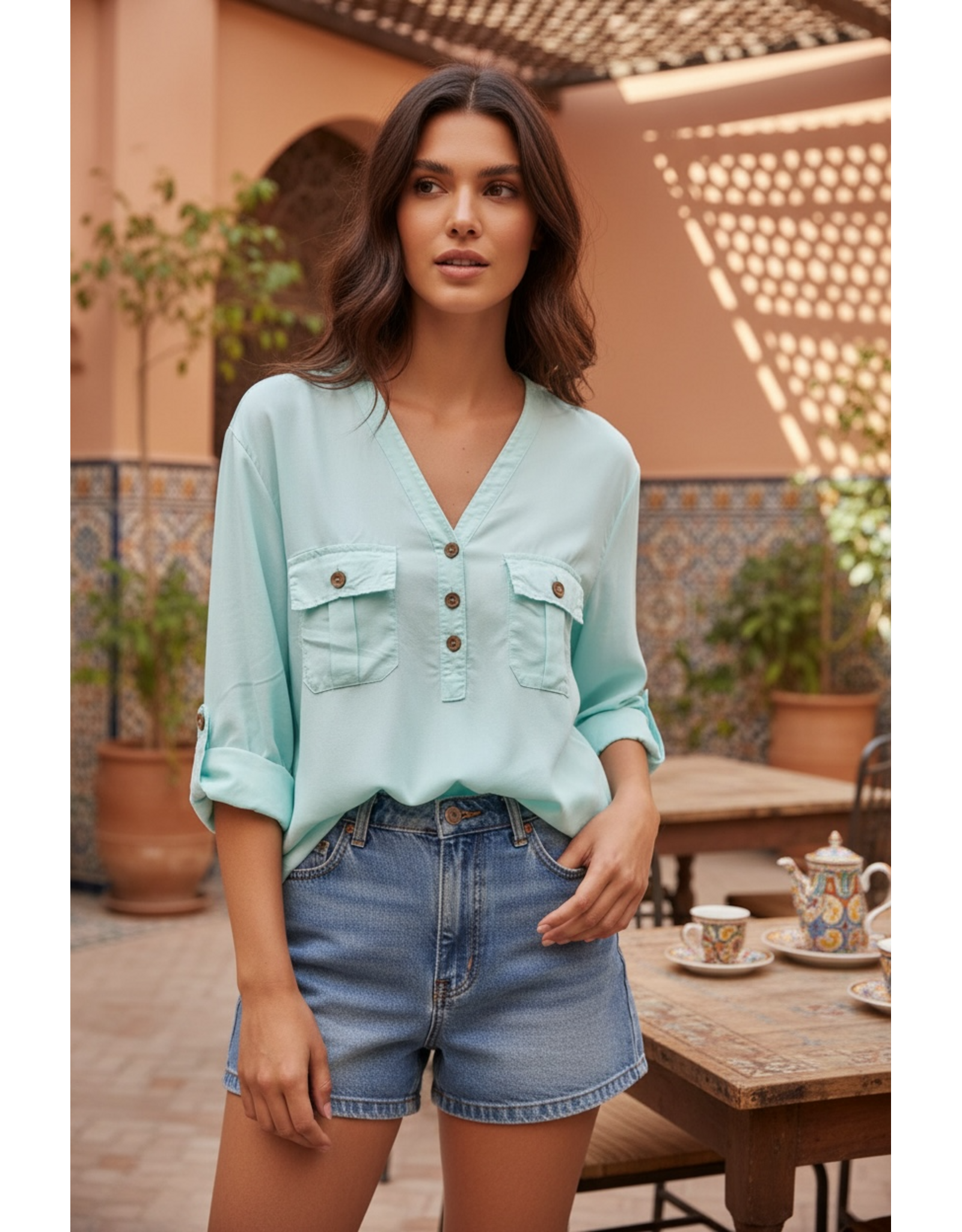Italie Bloes boho mint