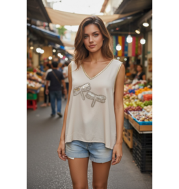 Italie Top libelle beige/goud