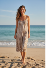 Italie Kleed Mocha ruit