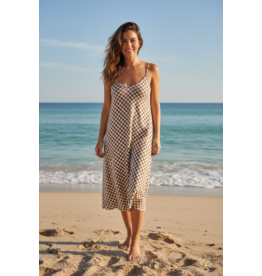 Italie Kleed Mocha ruit