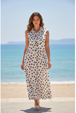 Italie Jurk cindy polka/bruin