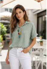 Italie Bloes mint vichy