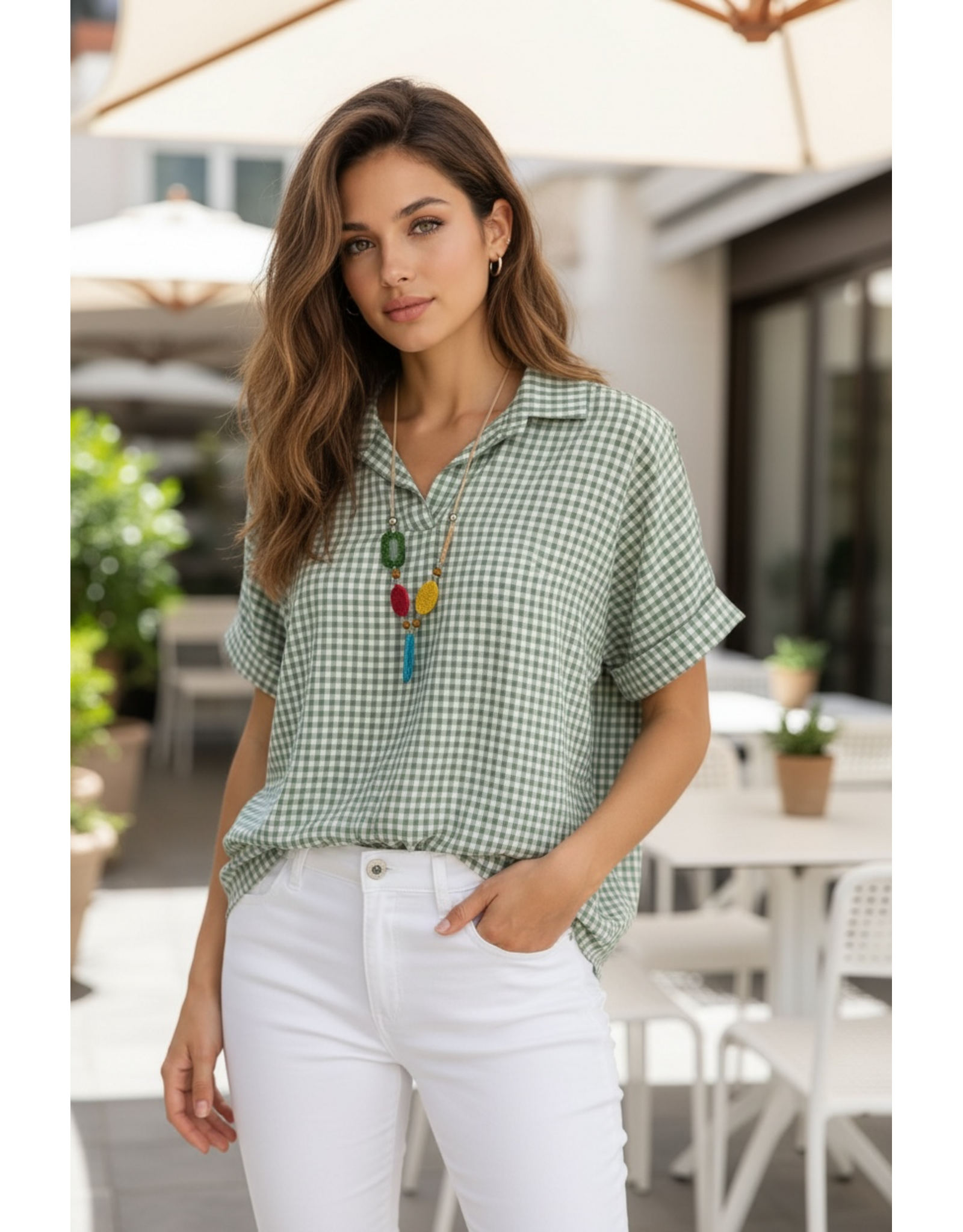 Italie Bloes mint vichy