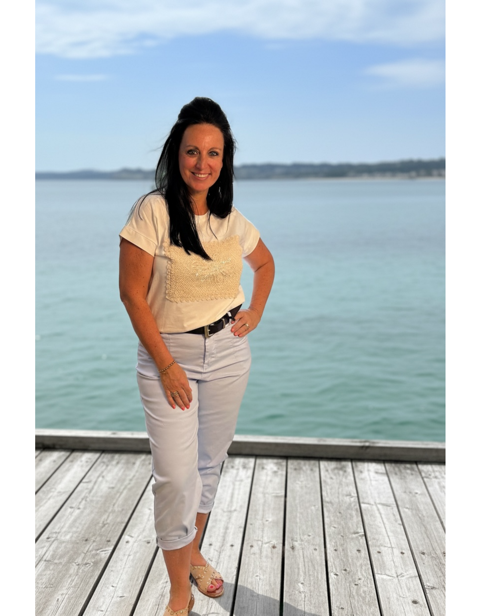 Italie Broek sky blue