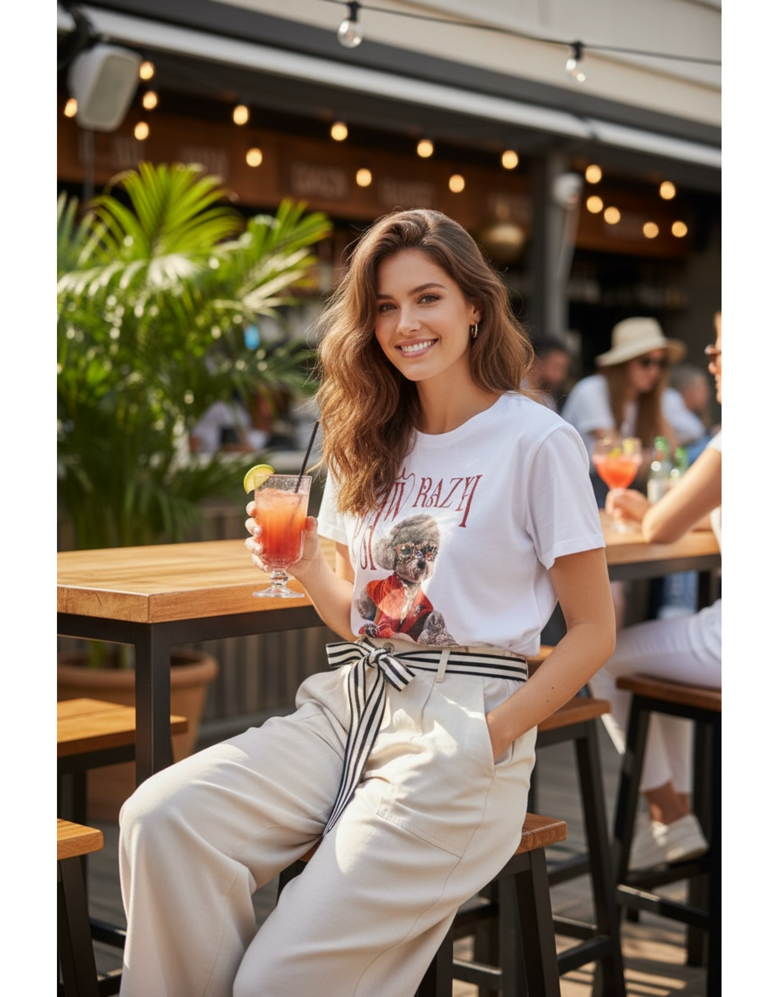 Italie Broek Casual breeze beige