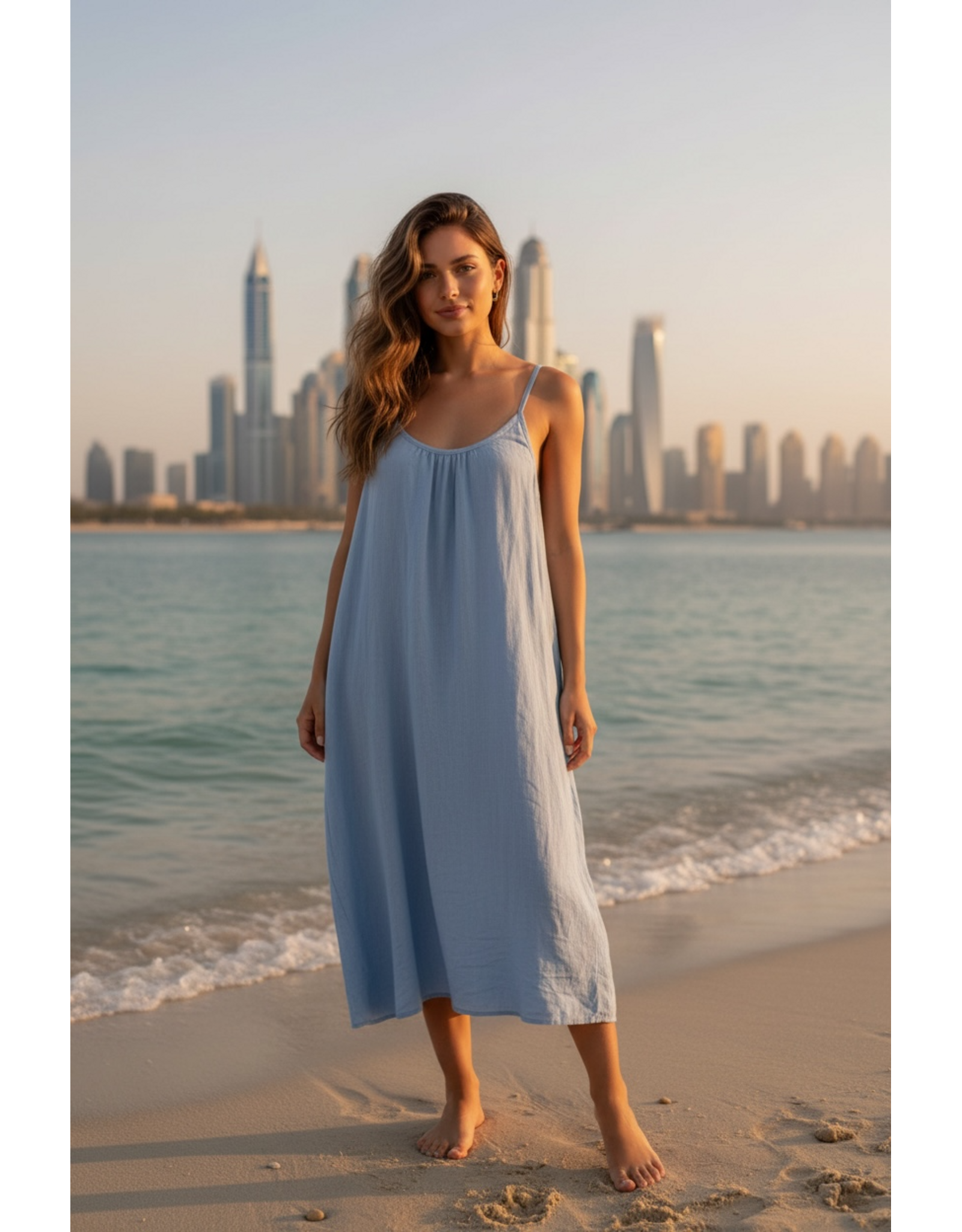 Italie Kleed Ibiza blauw