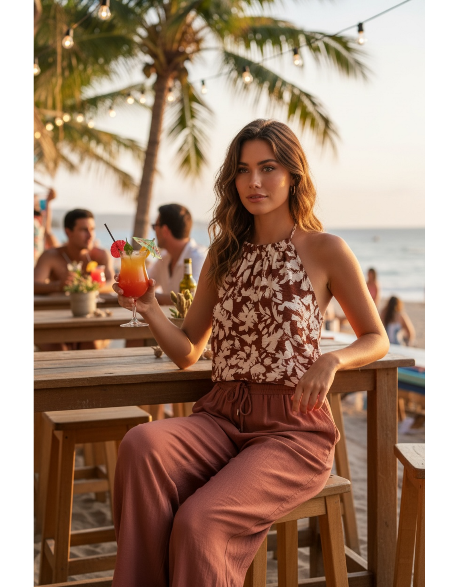 Kaffe Broek Emily henna