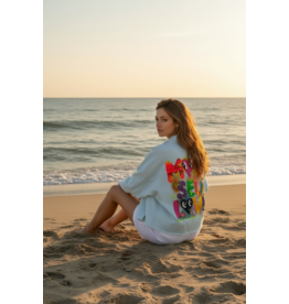 Italie Jas Graffiti love blauw