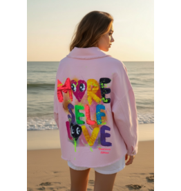 Italie Jas graffiti love roze