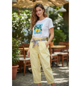 Italie Broek Livia geel