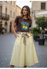 Italie T shirt lemon love zwart