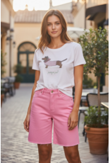 Italie T shirt Teckel bling
