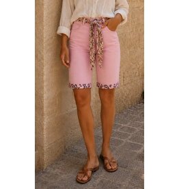 Parijs Short roze leopard