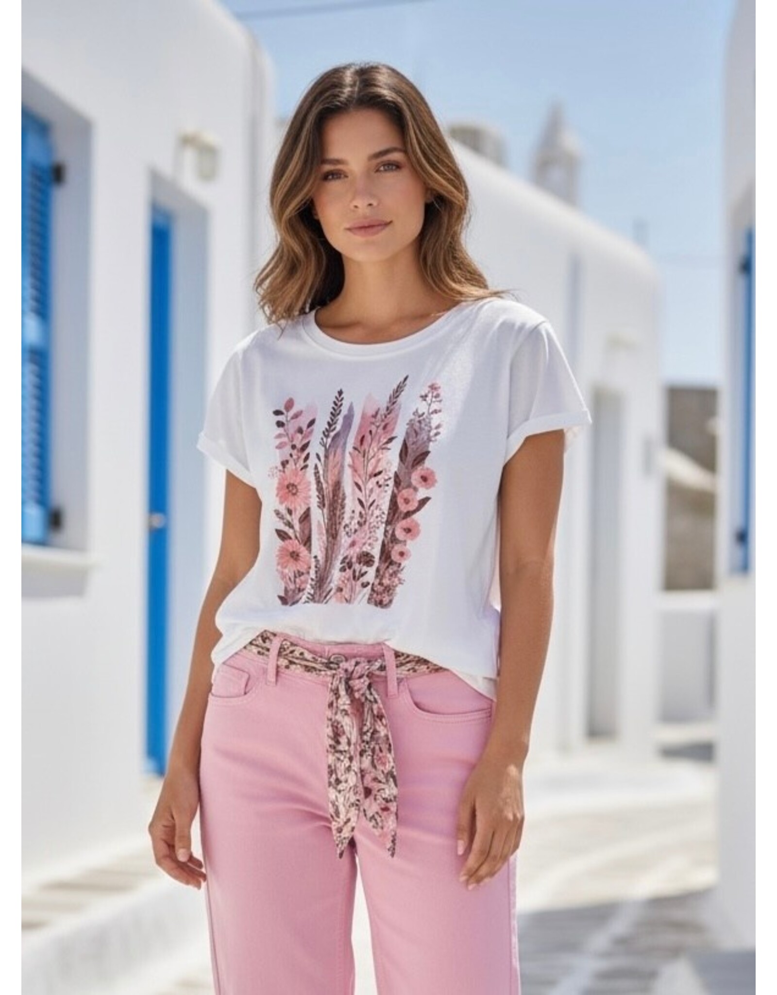 Parijs T shirt blush flower